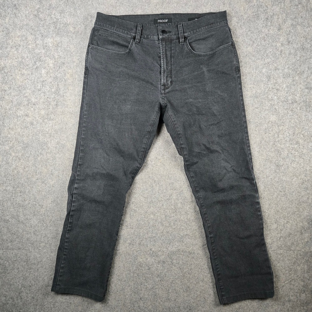 Proof Rover Slim Pants Mens 31x26 Black Stretch Canvas Workwear Utility Tech